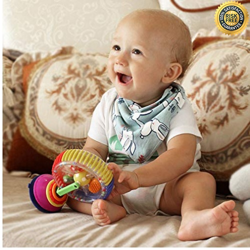 Lekebaby Baby Dreieckstücher 8er Saugfähig Weich Spucktuch Baumwolle Halstüch 