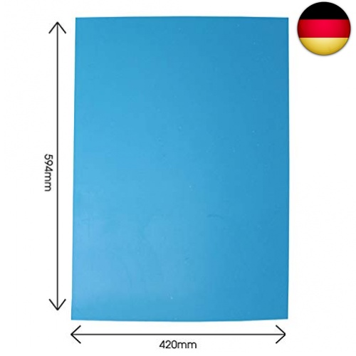 Größe A4 und A3 A3-3 Stück Polymerplatten für Linoldruck Blau Artway 